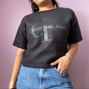 Heavy Knit Calvin Klein Box Tee